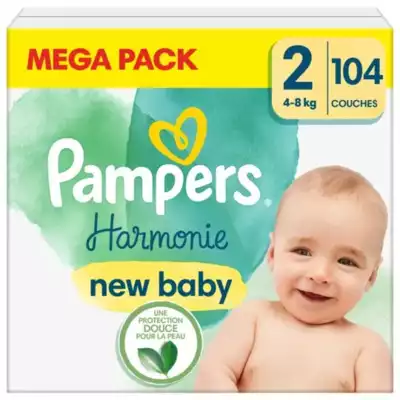 Pampers Harmonie Couche T2 Mégapack/104 à Propriano