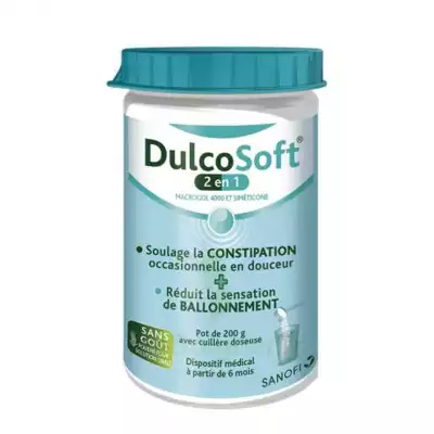 Dulcosoft 2 En 1 Constipation Et Ballonnement Poudre à Diluer Fl/200g à Propriano